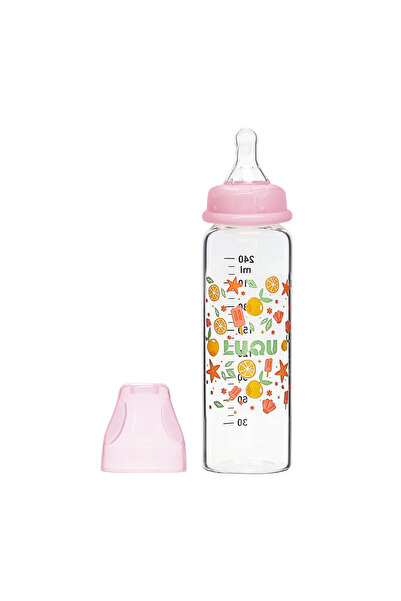 LUQU BABY زجاجة الرضاعة الزجاجية الأفضل من LuQu للحليب - خالية من مادة BPA، م...