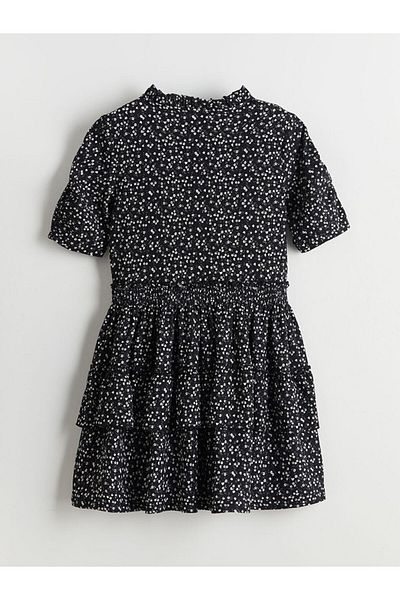 LC Waikiki Crew Neck Floral Girl's Dress