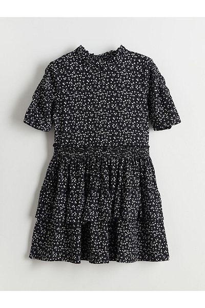 LC Waikiki Crew Neck Floral Girl's Dress