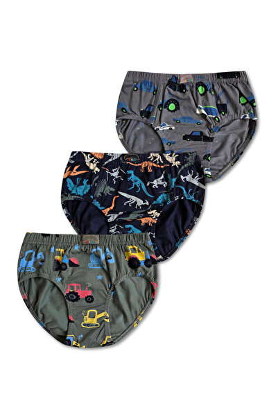 GizaKids Set de 6 lenjerie de corp pentru băieți, cu modele de culori mixte