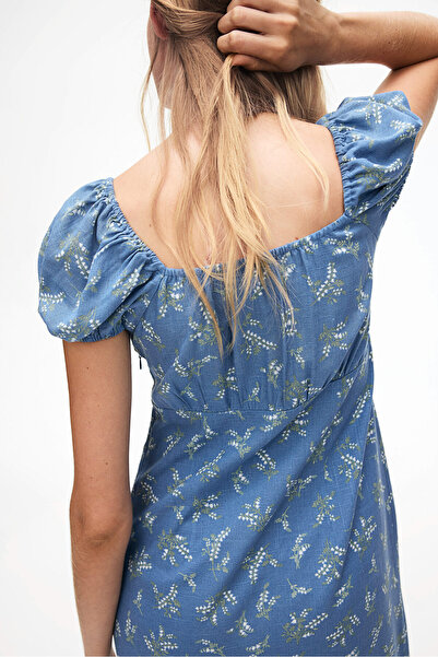 H&M Bağcık Detaylı Maksi Elbise