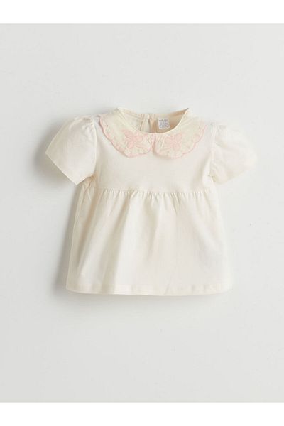 LC Waikiki Lcw Cotton Baby Girl Blouse and Capri Leggings 2 Pack