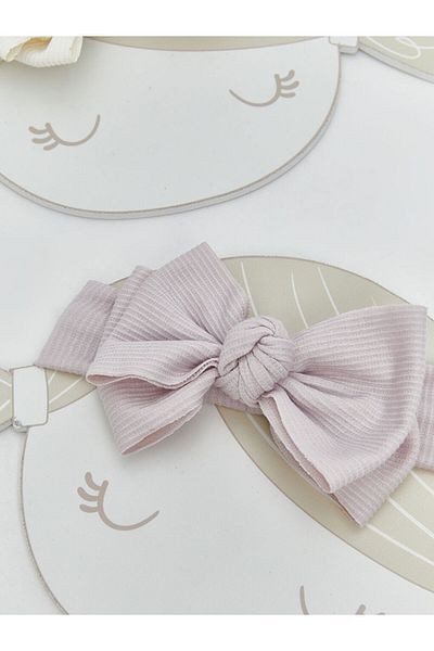 LC Waikiki Lcw Baby Ecru Bow Detailed Baby Girl Hair Band 2 Pcs