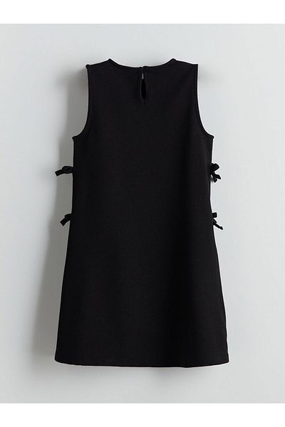 LC Waikiki Lcw Kids Crew Neck Bow Detail Girls Dress