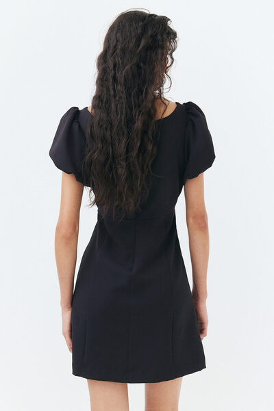 H&M Kabarık Kollu Elbise