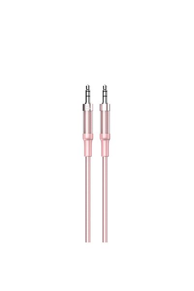 Nettech 3.5mm Plastic 100 cm Aux Cable (Pink)