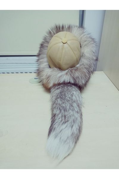 hoaryage Unisex Καπέλο με ουρά Wolf Chimp Bork