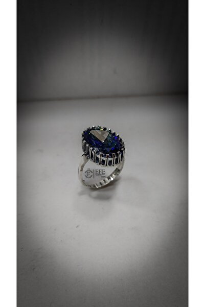 Home 925 AYAR GÜMÜŞ ÇOK TIRNAKLI TANZANİT TAŞLI OTANTİK YÜZÜK