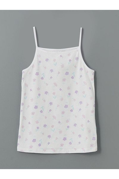 LC Waikiki Lcw Kids Square Neck Floral Girls' Undershirt