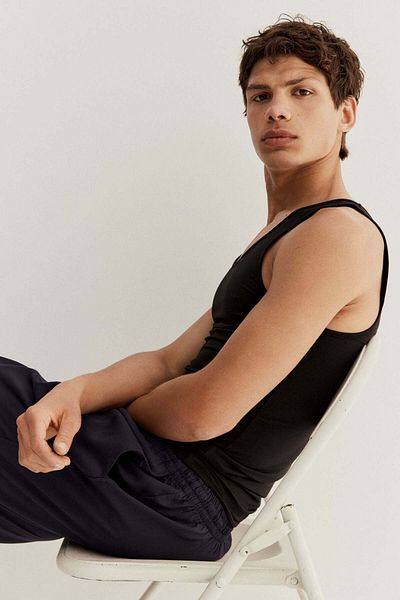H&M Slim Fit Lyocell vest top with Lycra®