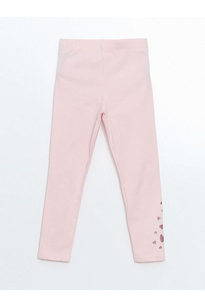 LC Waikiki Printed Girls' Tights with Elastic Waistband