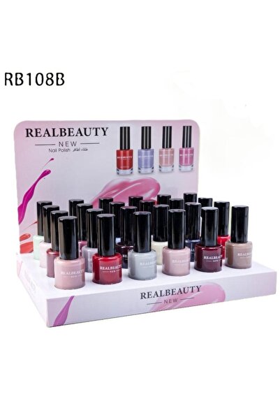 real beauty مجموعة طلاء اظافر متكاملة مكونة من 24 لون من