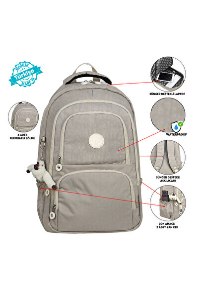 Kingston Hill Ελαφρύ σακίδιο πλάτης Crinkle Fabric - Κατάλληλο για σχολική/καθημερινή χρήση, αδιάβροχο, πολλαπλών διαμερισμάτων