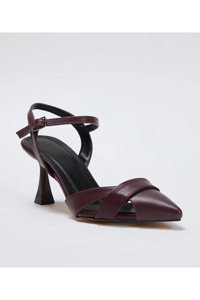 S.N.S SHOES Moda Ayağınızda Thin Heeled Women's Classic Shoes Pointed Toe