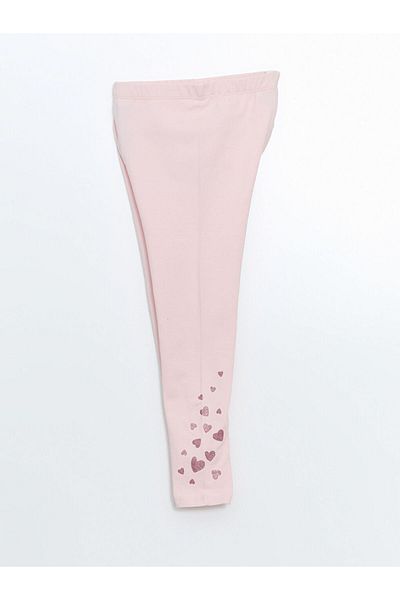 LC Waikiki Printed Girls' Tights with Elastic Waistband