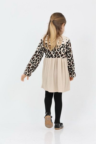 tunays shopping Φόρεμα Leopard γιακά μωρού