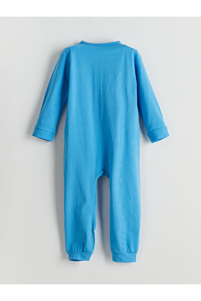 LC Waikiki Lcw Baby Crew Neck Baby Boy Combed Cotton Jumpsuit