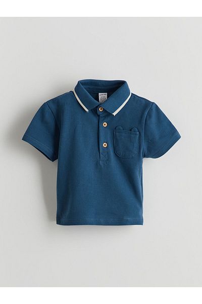 LC Waikiki New Season Polo Collar Baby Boy T-Shirt and Trousers 2-Piece Set - S5Cl20Z1