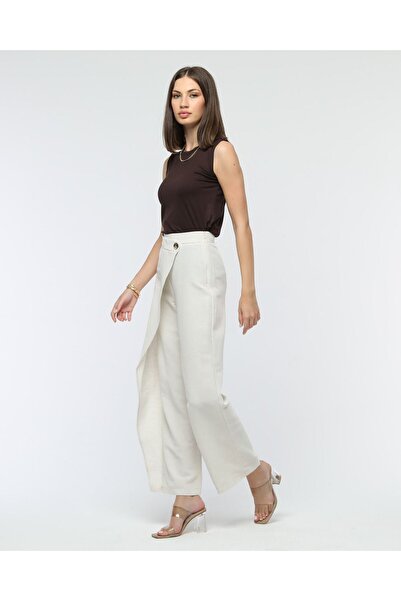 Butik Kadın Yırtmaçlı Pantolon