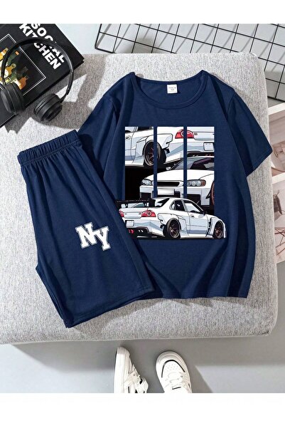 hilon Summer Kids Girls And Boys Cute And Cool Casual 2 Pcs T-Shirt And Bottoms