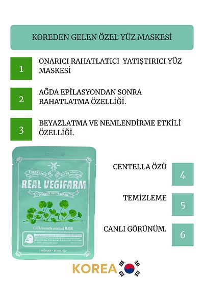 JEJUDO Vegifarm Cica Mask - Natural Separated