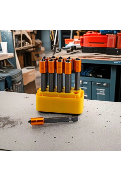 NUBLADO 10 T Adet Mıknatıslı Bits Uç PZ2 65 mm Renkli Vida Tutucu Sökme Yıldız Matkap Vidalama Ucu S2 Çeliği