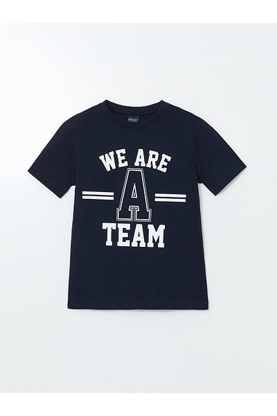 LC Waikiki Crew Neck Printed Boy's T-Shirt