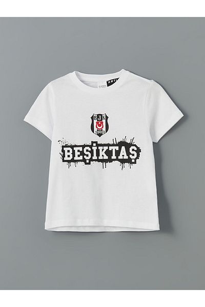 LC Waikiki New Season Besiktas Printed Boys' T-Shirt and Shorts 2 Pack - S5Im49Z1