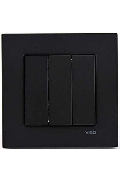 VİKO Novella Black Triple Key Frame Included