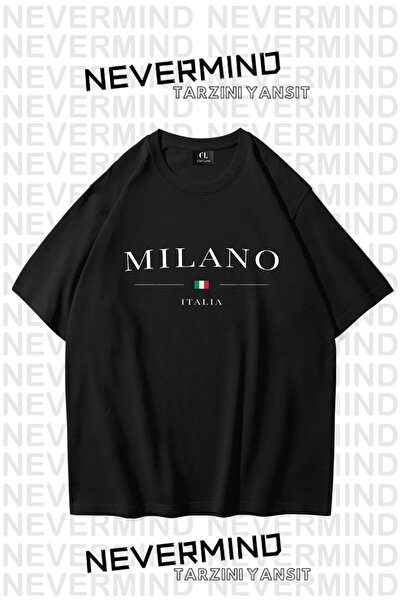 NEVERMIND Μπλουζάκι Unisex Printed Oversize 100% βαμβάκι