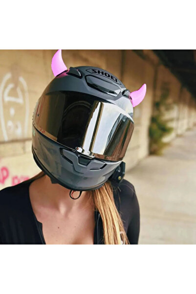 NetWork Mühendislik 8 Renk Seçenekli Motosiklet Kaskı Şeytan Boynuzu(KASK DAH...
