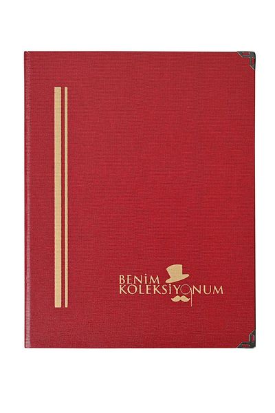 Benim Koleksiyonum 6 Sheets, 12 Pages White Ground Flake Notebook