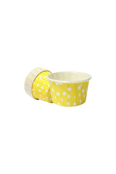 BENS 25 Pack Yellow Polka Dot Pet Capsules - 50X39