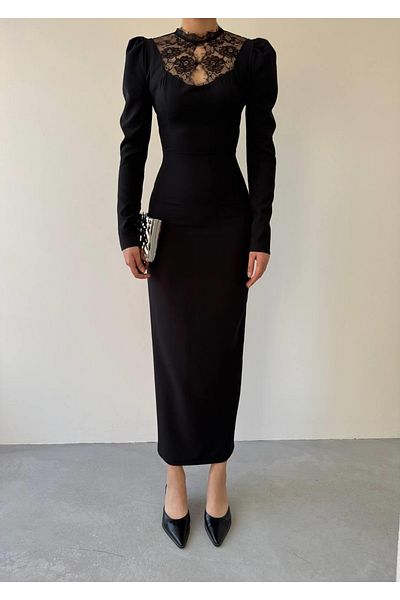 MRA Fashion Port Lace Detail Dress