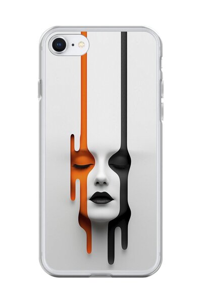 Dali Design حافظة شفافة متوافقة مع هاتف iPhone 6 مع تصميم جمالي للوجه