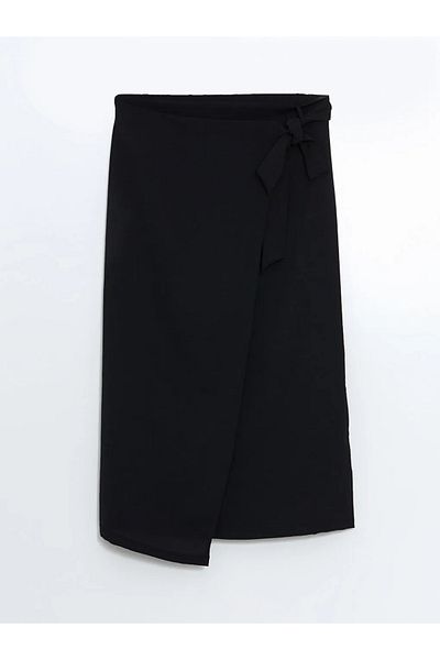 LC Waikiki Lcwaikiki Classic Black Elastic Waist Women's Skirt
