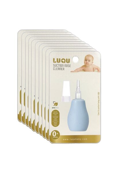 LUQU BABY Baby Nose Cleaner Nasal Aspirator-Blue-Pack of 10