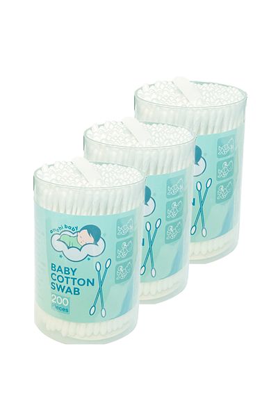 AMCHI BABY Baby Cotton Swab-Pack of 3