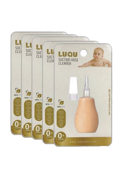 LUQU BABY Baby Nose Cleaner Nasal Aspirator-Pink-Pack of 5