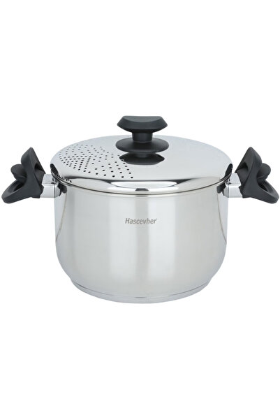 Hascevher Makarna Tenceresi 22 cm 304 Kalite 18/10 Paslanmaz Çelik