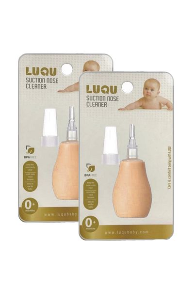 LUQU BABY Baby Nose Cleaner Nasal Aspirator-Pink-Pack of 2