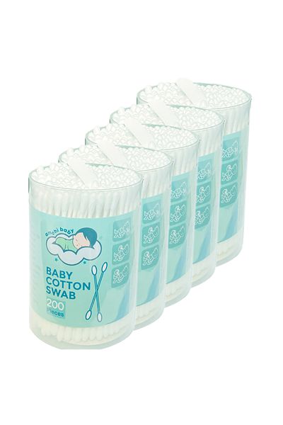 AMCHI BABY Baby Cotton Swab-Pack of 5