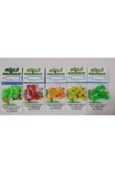 Renkli Silikon Boncuk 8Mm 10’Lu Paket Renk:Kırmızı