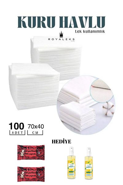 Alray 100 Pieces Disposable Towels Patient Care Baby Care Manicure Pedicure Towels Gifted