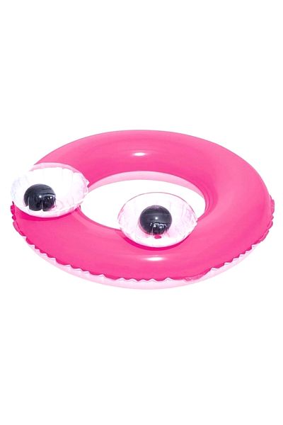 BESTWAY 61 cm Big Eyed Bagel - Big Eyes Bagel - Sea and Pool Ring with Inflatable Eyes