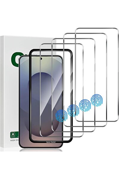 Kipgsm Samsung Galaxy S25 Uyumlu Ekran Koruyucu Full Kaplayan Siyah Çerçeveli...