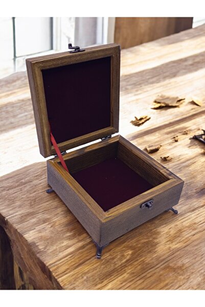 sharp&art Wooden Jewelry Box with Tile Decorations, with 2 Model Options...