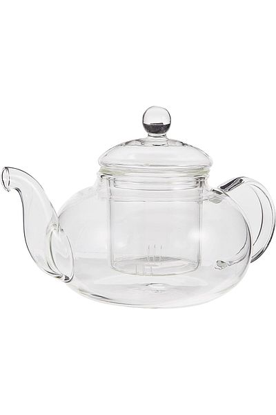 NEOFLAM Borosilicate Glass Tea Pot Set, 800 ml Capacity, 16 X 16 X 13.5 Cm