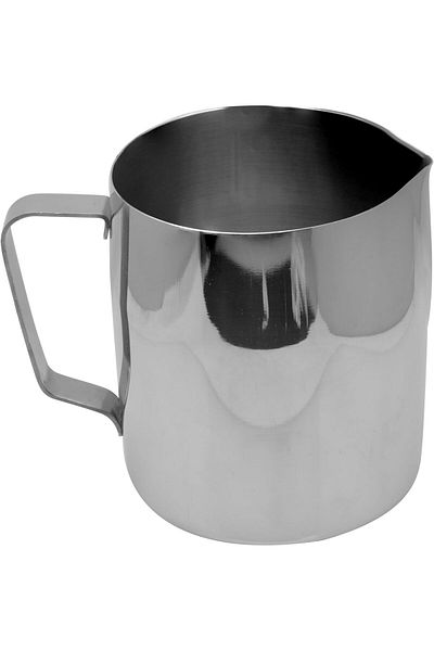 RAJ Stainless Steel Milk Frothing Cup - 48 oz,CMCF48, Espresso Steaming Pitcher,Coffee Frothing Jug