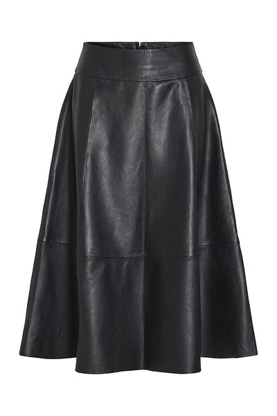 VILA Ledermidirock High Waist